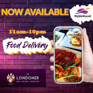 Robinhood Delivery now available at The Londoner
